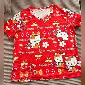 Red Hello Kitty Graphic T-Shirt